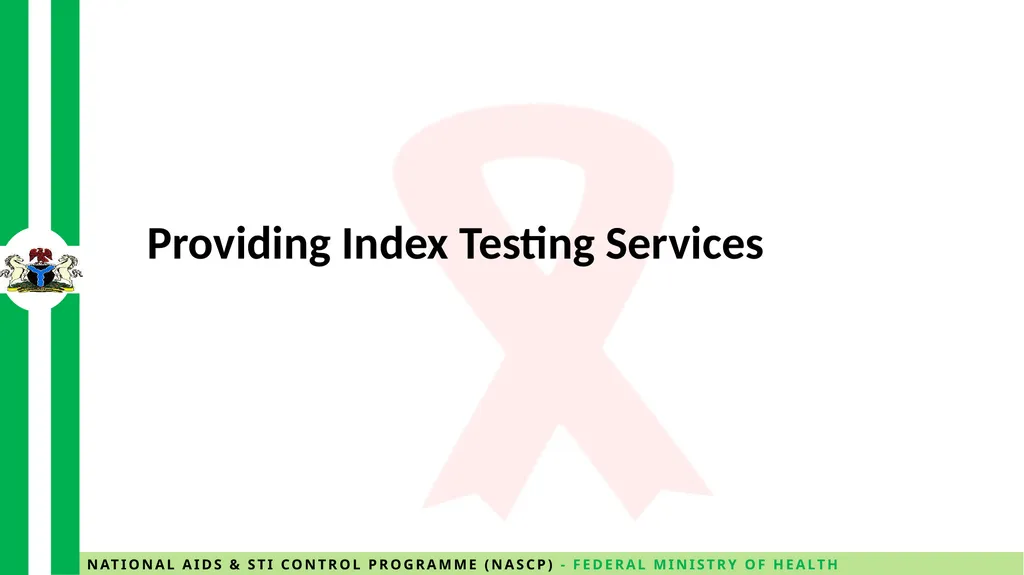 Providing Index Testing Services ll Learning - slide 1 of 16