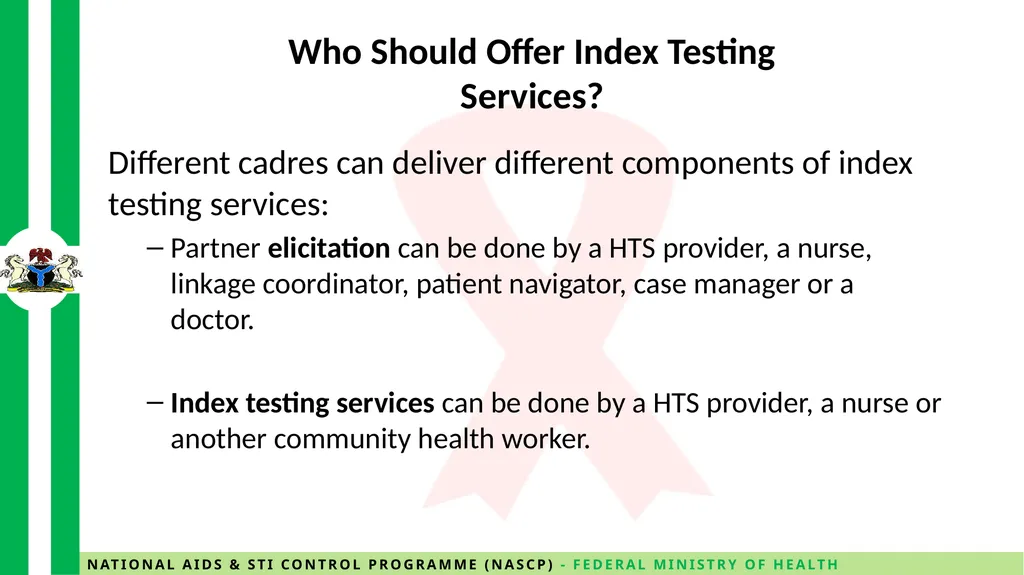 Providing Index Testing Services ll Learning - slide 5 of 16