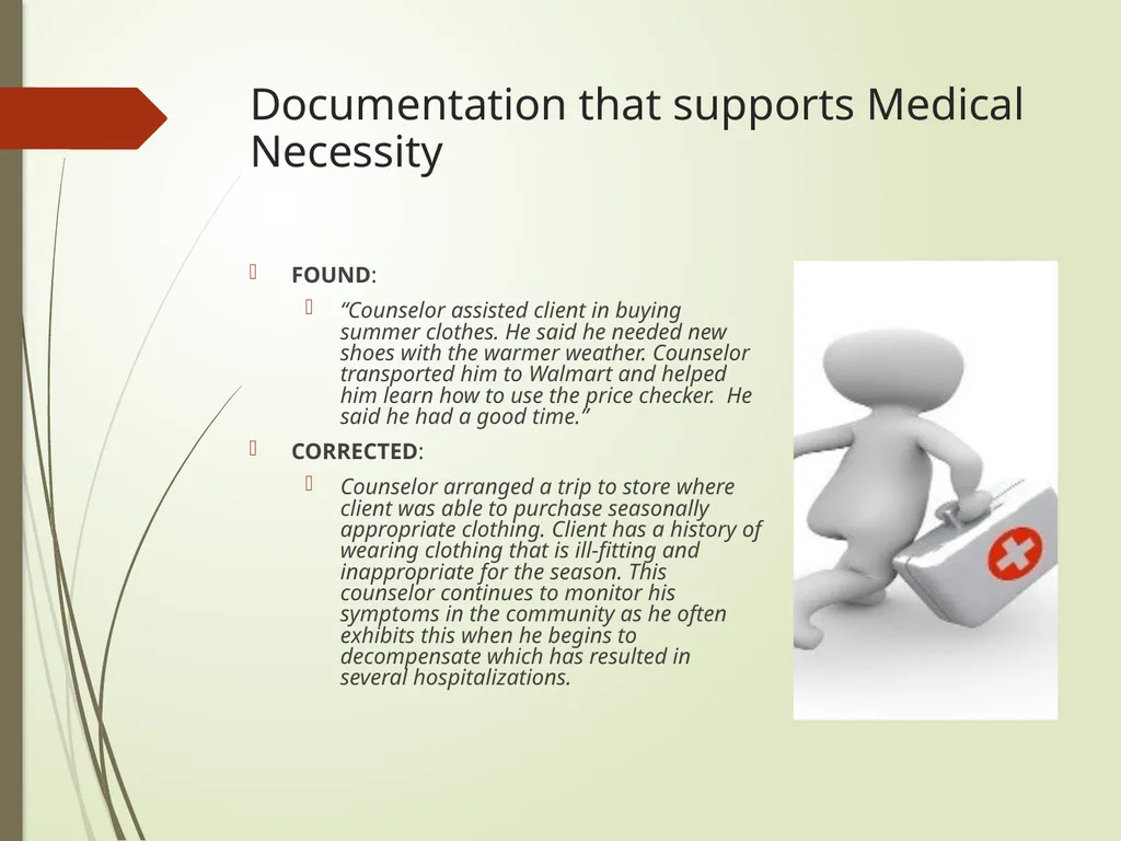 TCM DOCUMENTATION TRAINING How to write TCM - slide 37 of 48