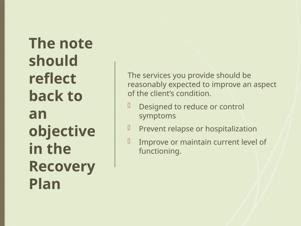 TCM DOCUMENTATION TRAINING How to write TCM - slide 32 of 48