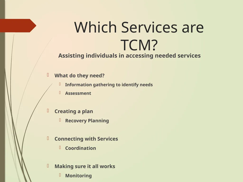 TCM DOCUMENTATION TRAINING How to write TCM - slide 38 of 48