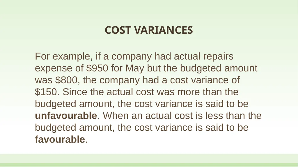 UNIT 14: ADVANCED MANAGEMENT ACCOUNTING Unit code: - slide 23 of 26