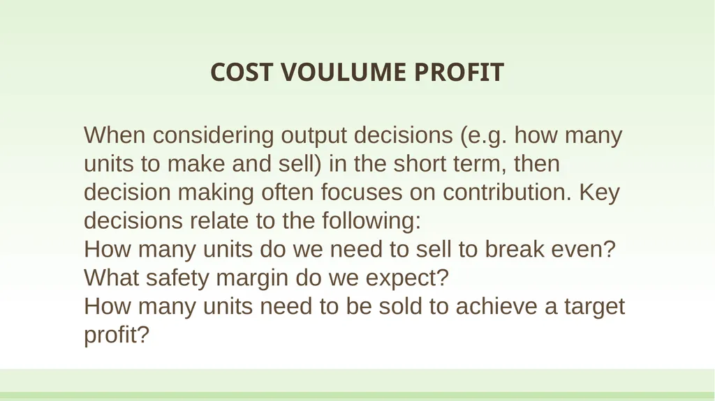 UNIT 14: ADVANCED MANAGEMENT ACCOUNTING Unit code: - slide 16 of 26