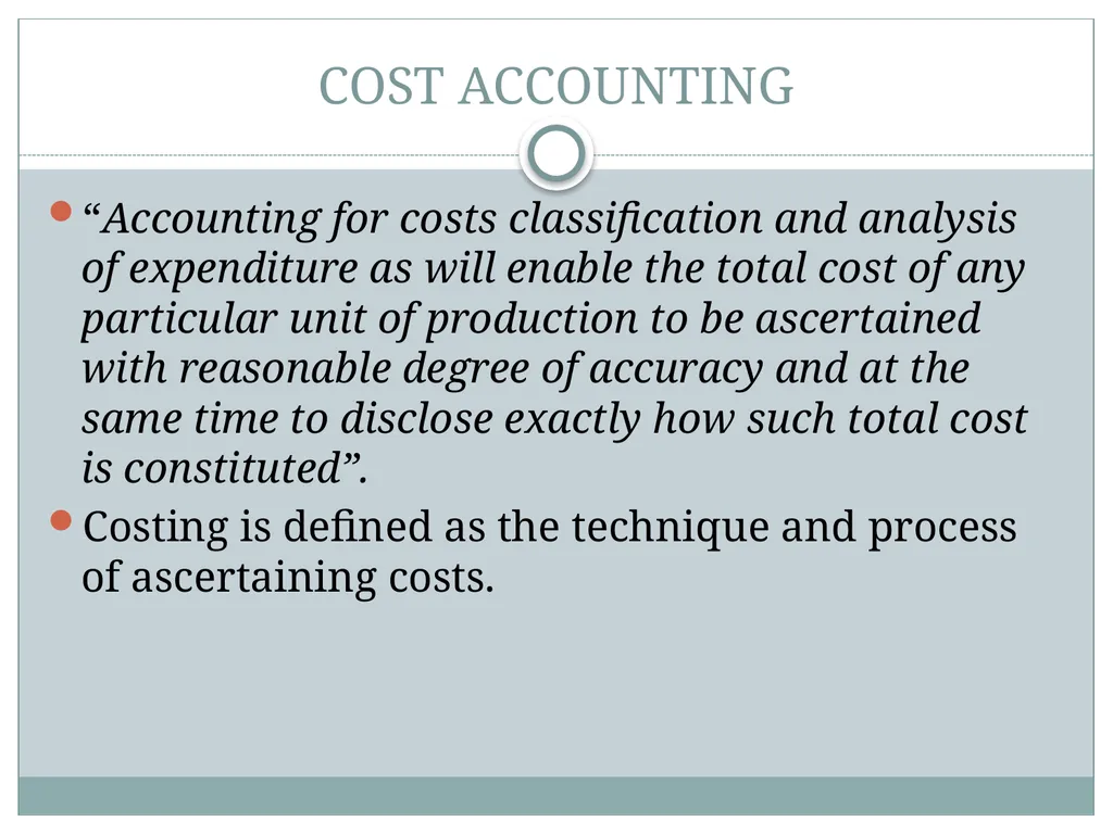 Date: 16.07.16 COST AND MANAGEMENT ACCOUNTING – - slide 3 of 32