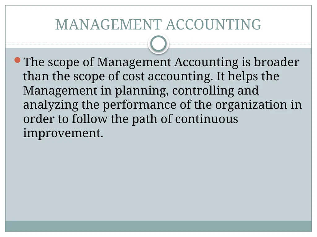 Date: 16.07.16 COST AND MANAGEMENT ACCOUNTING – - slide 4 of 32