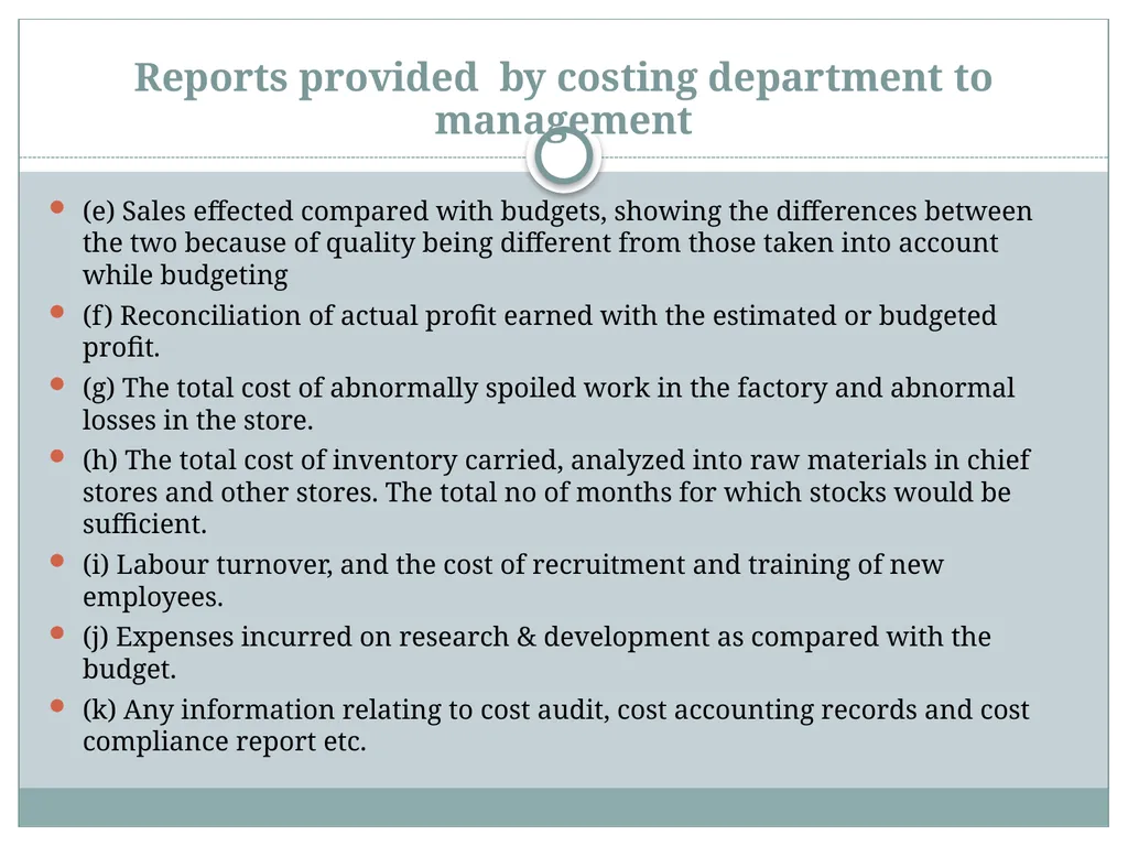 Date: 16.07.16 COST AND MANAGEMENT ACCOUNTING – - slide 8 of 32