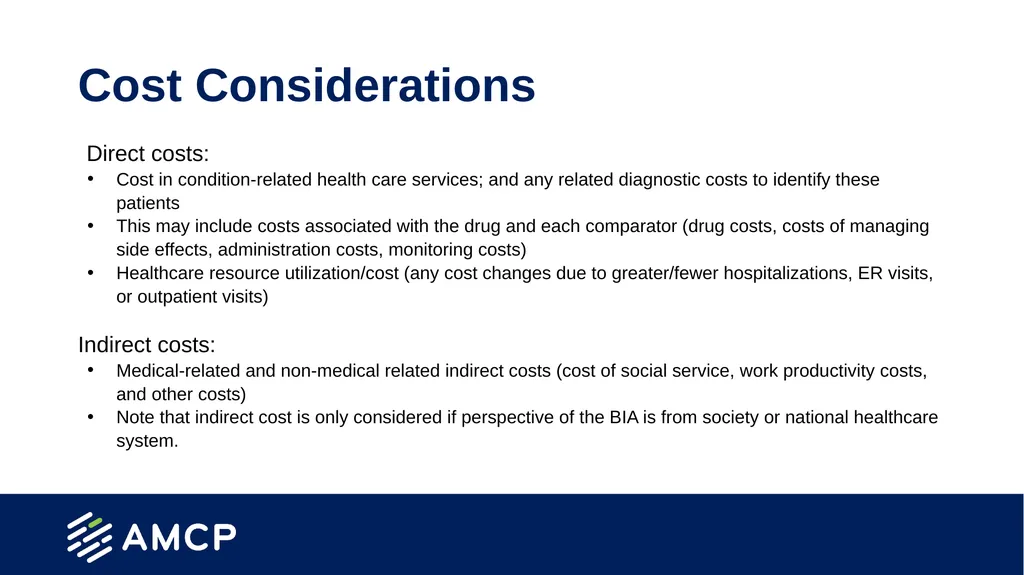 Budget Impact Analysis Created by the School of - slide 13 of 29