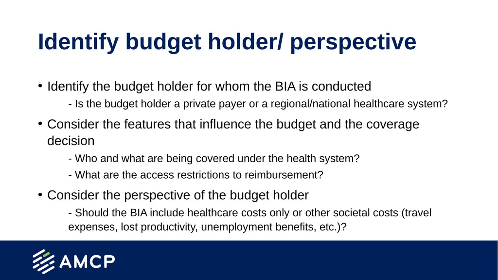 Budget Impact Analysis Created by the School of - slide 9 of 29
