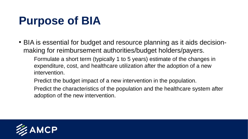 Budget Impact Analysis Created by the School of - slide 5 of 29