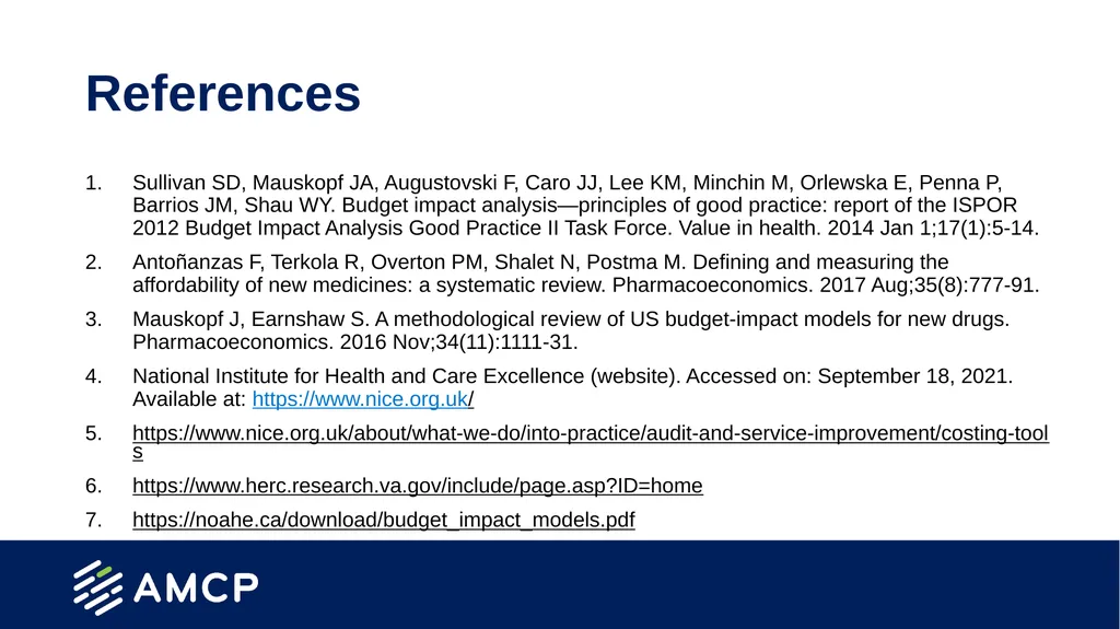 Budget Impact Analysis Created by the School of - slide 27 of 29