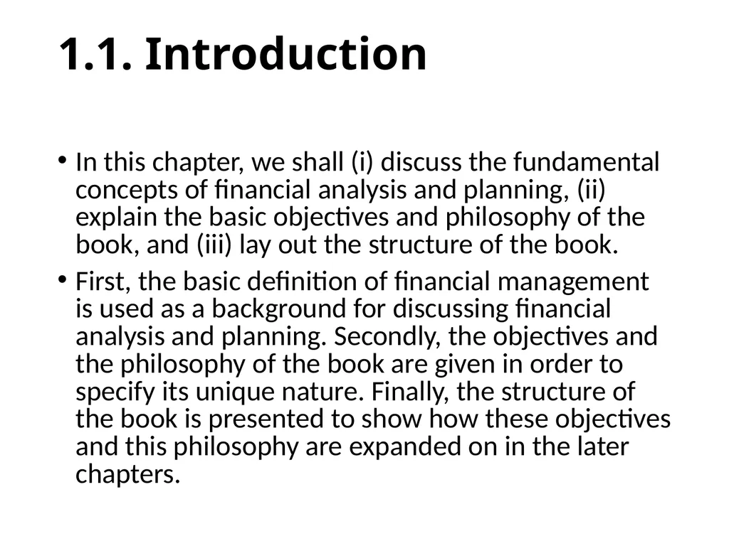 Financial Analysis, Planning and Forecasting - slide 3 of 25