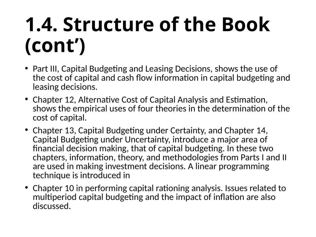 Financial Analysis, Planning and Forecasting - slide 13 of 25