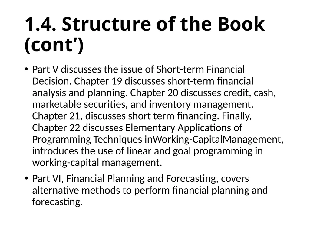 Financial Analysis, Planning and Forecasting - slide 18 of 25