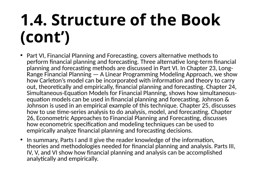 Financial Analysis, Planning and Forecasting - slide 19 of 25