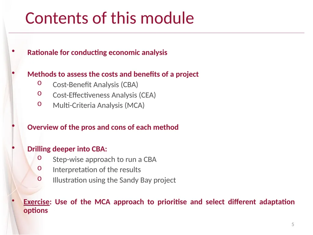Climate Proofing the Sandy Bay water service - slide 5 of 28
