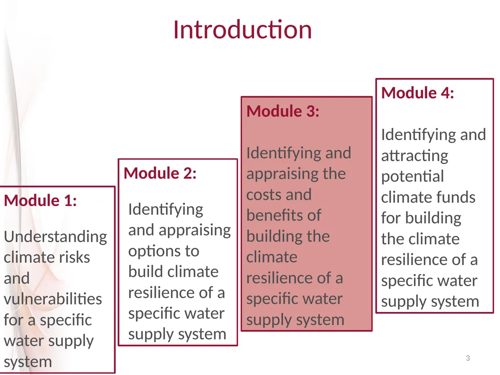 Climate Proofing the Sandy Bay water service - slide 3 of 28