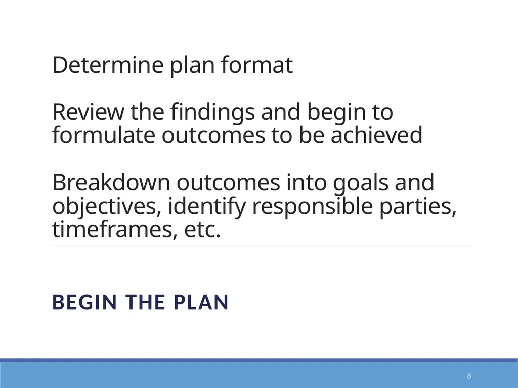 Action Planning for Transformation to an E1st - slide 8 of 43