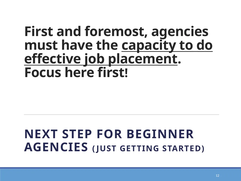 Action Planning for Transformation to an E1st - slide 12 of 43