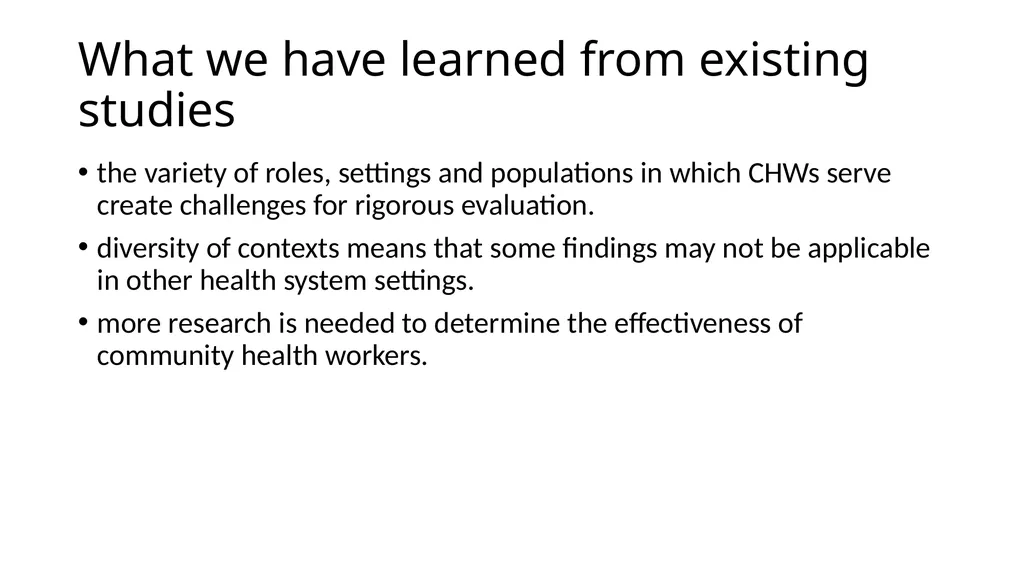 PROMOTORAS: A VALUE DRIVEN SOLUTION FOR COMMUNITY - slide 22 of 38