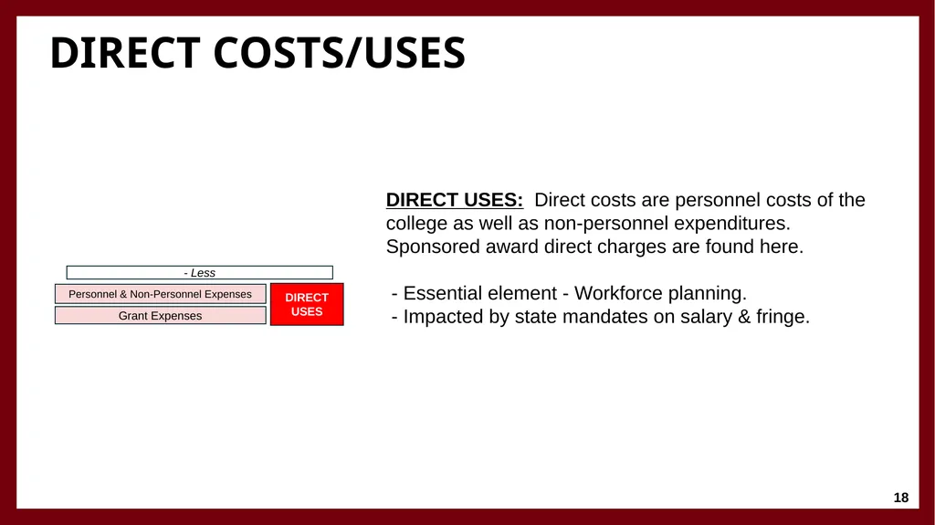 University Financing and Budget Model Faculty - slide 18 of 25