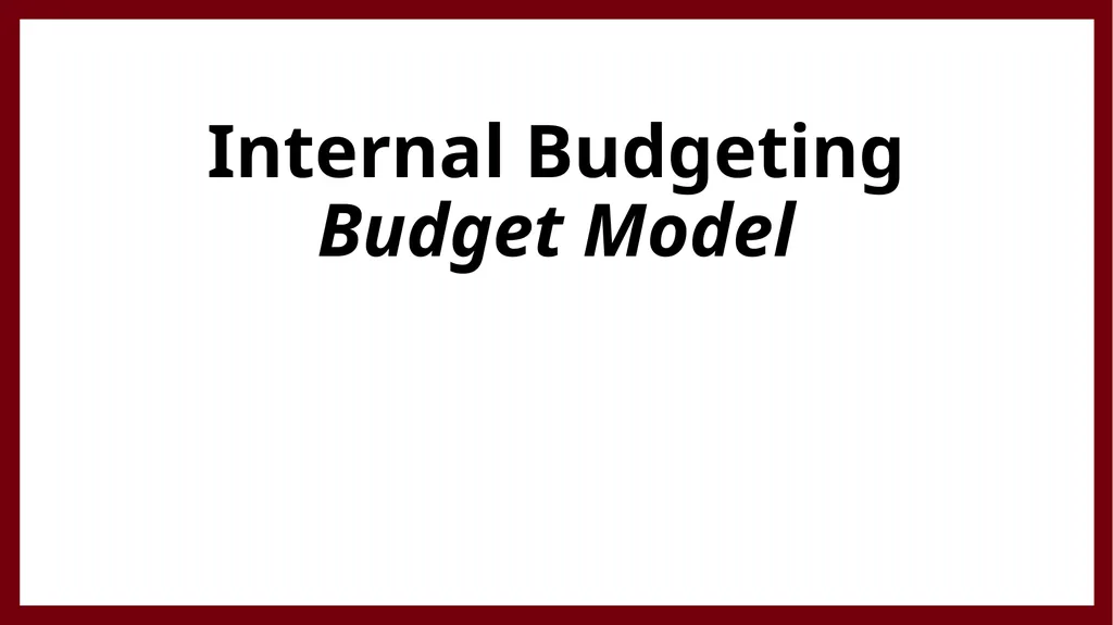 University Financing and Budget Model Faculty - slide 9 of 25