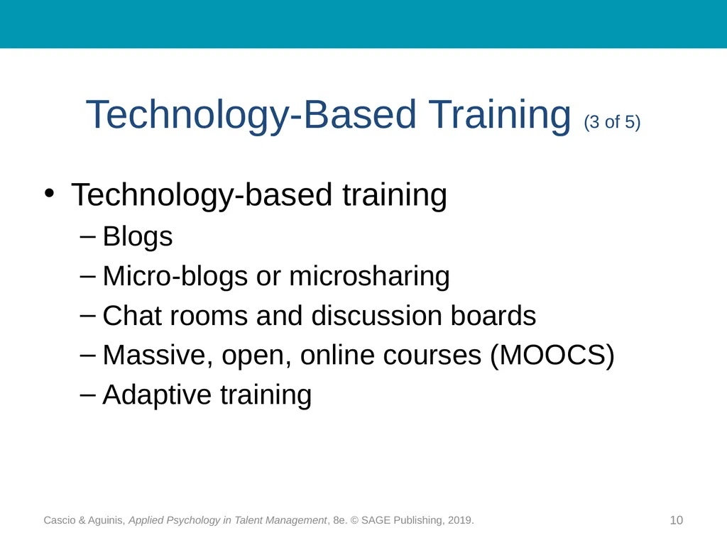Chapter 16 Training and Development: - slide 10 of 30