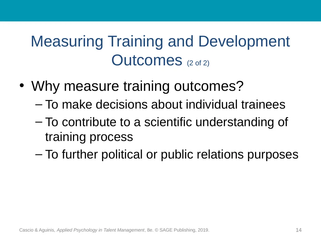 Chapter 16 Training and Development: - slide 14 of 30