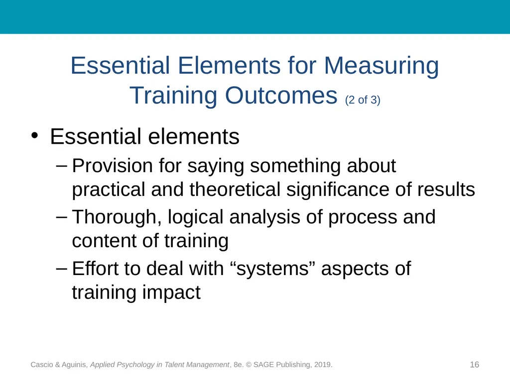 Chapter 16 Training and Development: - slide 16 of 30