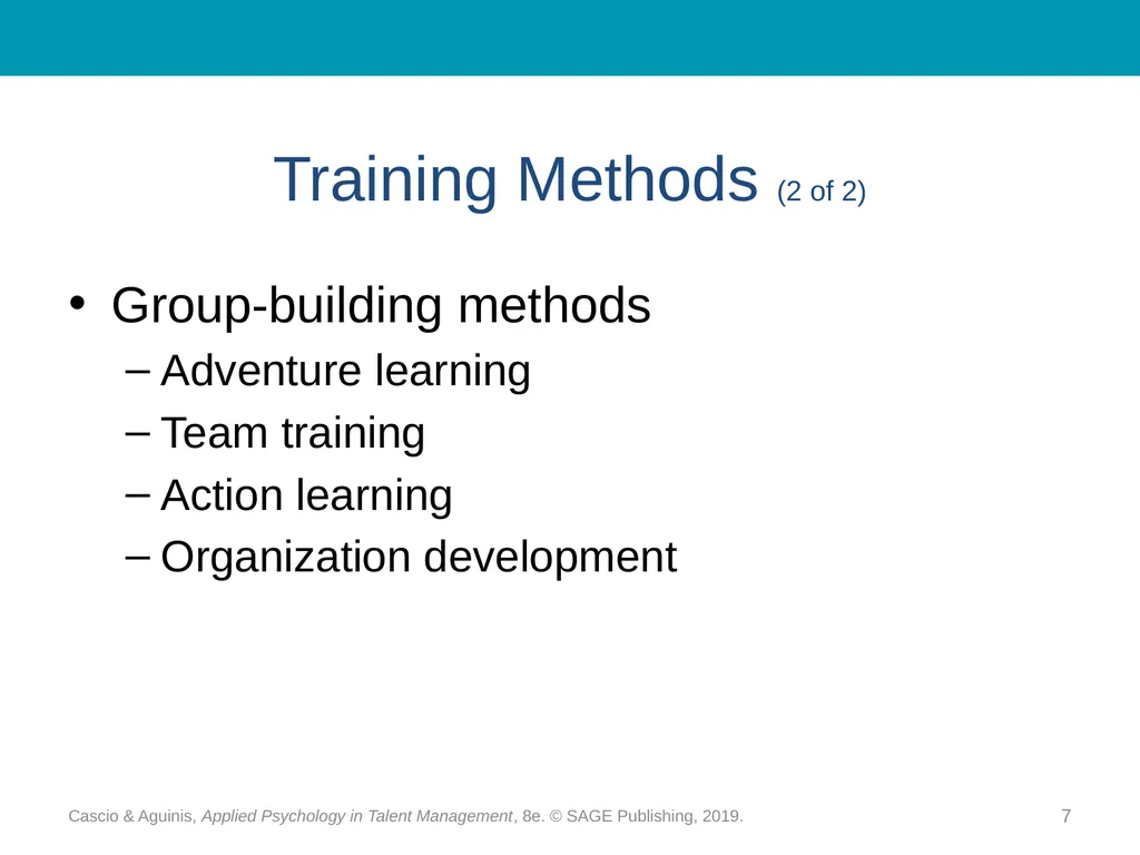 Chapter 16 Training and Development: - slide 7 of 30