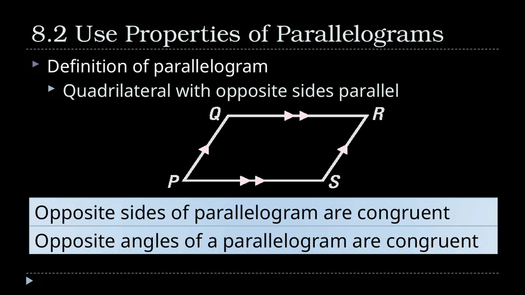 Quadrilaterals Geometry Chapter 8 This Slideshow - slide 10 of 40