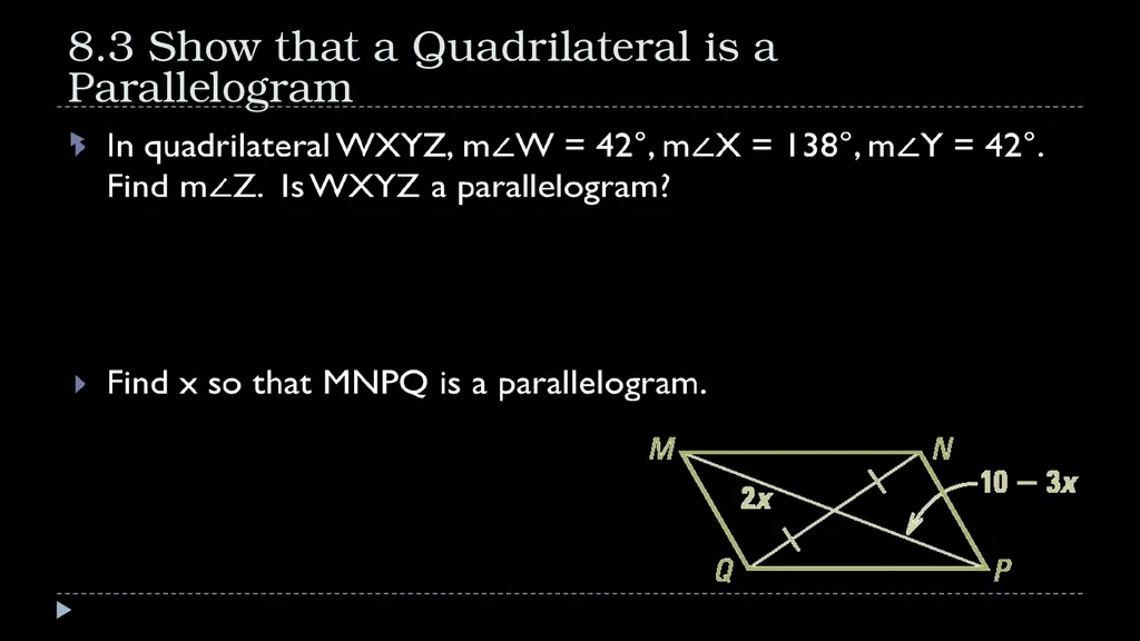 Quadrilaterals Geometry Chapter 8 This Slideshow - slide 18 of 40