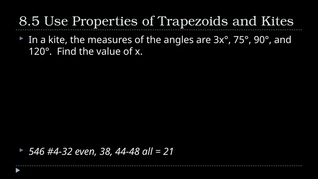 Quadrilaterals Geometry Chapter 8 This Slideshow - slide 34 of 40