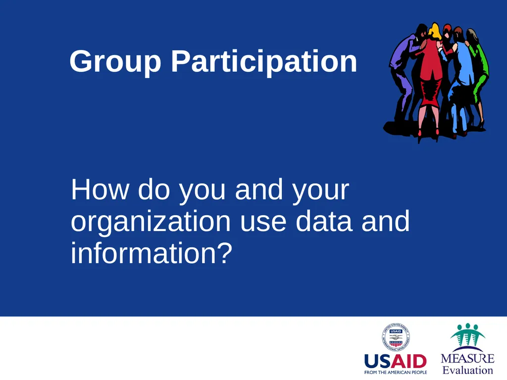 Generating Demand for Data Module 1 Session - slide 12 of 18