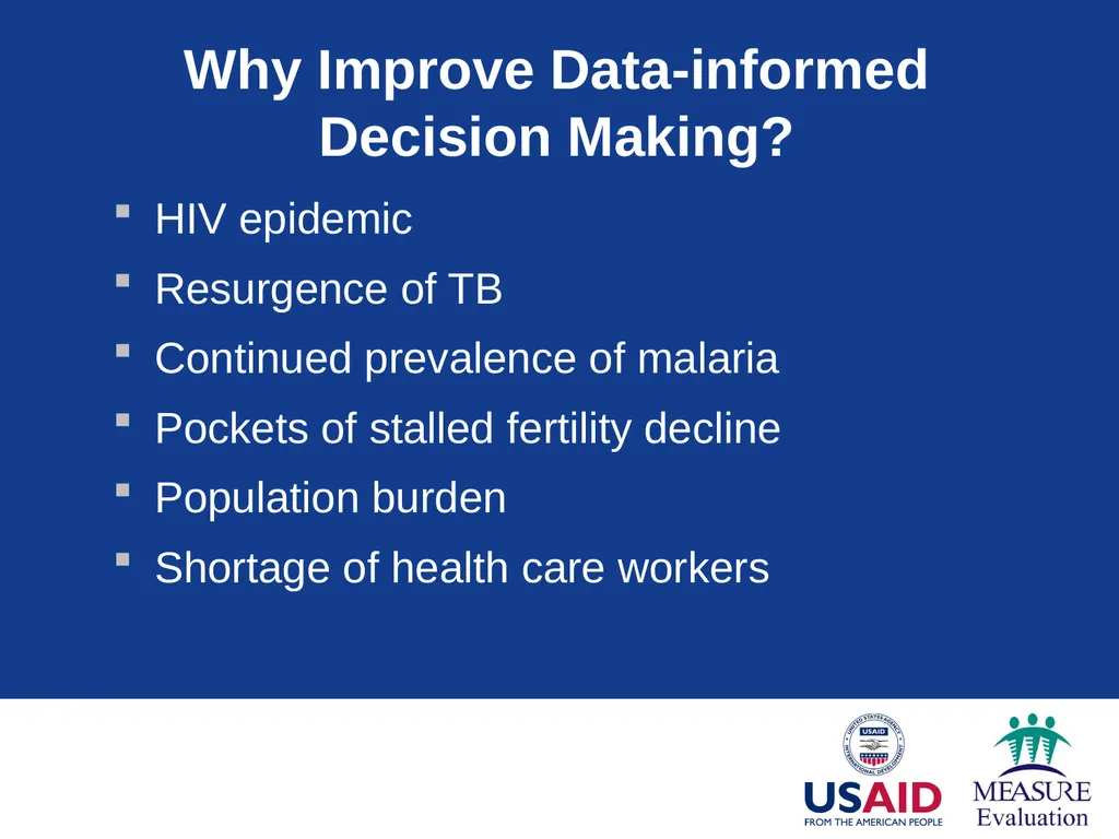 Generating Demand for Data Module 1 Session - slide 4 of 18
