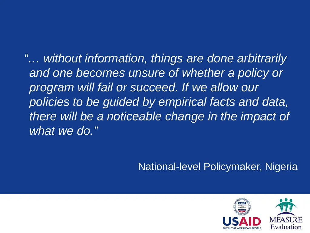 Generating Demand for Data Module 1 Session - slide 3 of 18