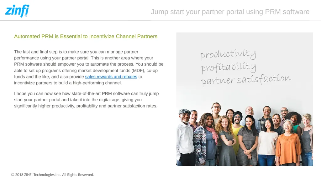 Jump start your partner portal using PRM software - slide 4 of 5