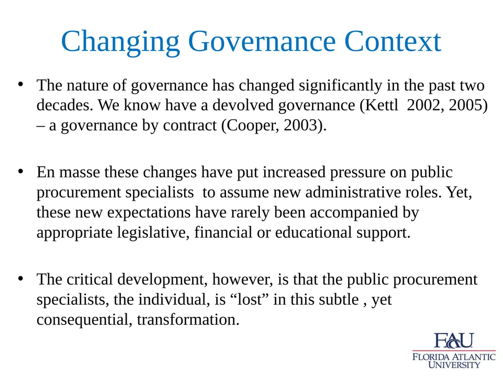 New Approaches to Institutional Development in - slide 3 of 10