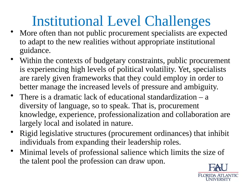 New Approaches to Institutional Development in - slide 6 of 10