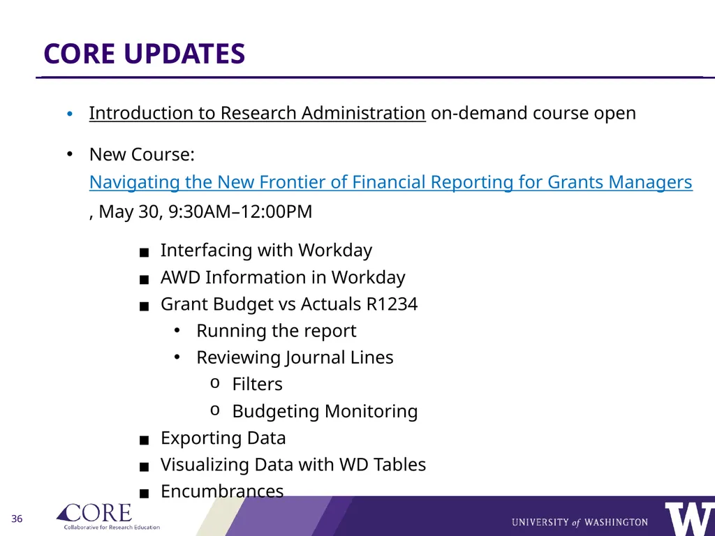 REMINDERS: Award Setup & Modification Requests - slide 36 of 42