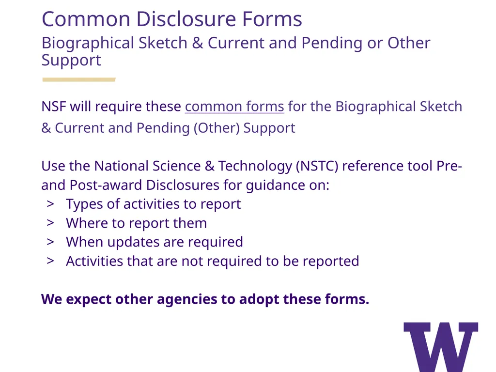 REMINDERS: Award Setup & Modification Requests - slide 5 of 42