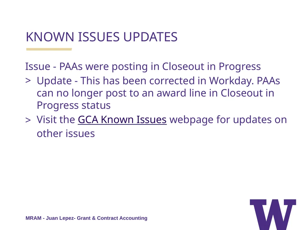 REMINDERS: Award Setup & Modification Requests - slide 22 of 42