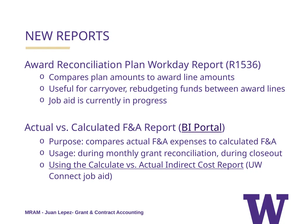 REMINDERS: Award Setup & Modification Requests - slide 23 of 42
