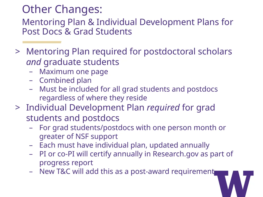 REMINDERS: Award Setup & Modification Requests - slide 9 of 42