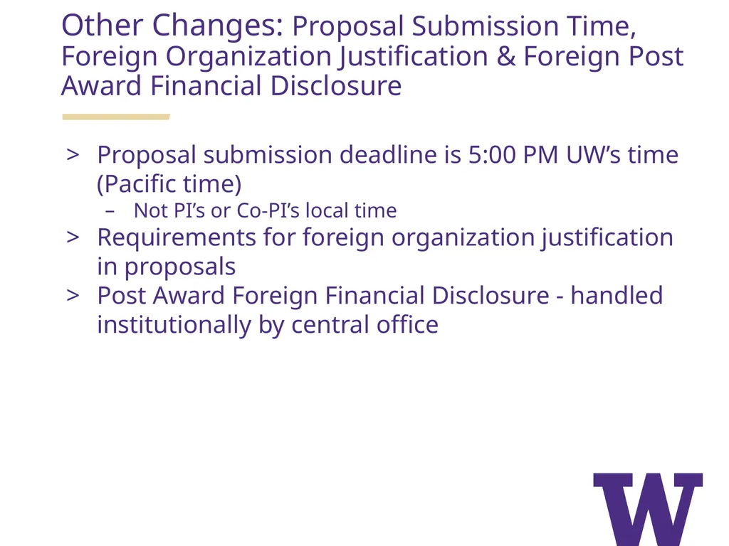 REMINDERS: Award Setup & Modification Requests - slide 10 of 42