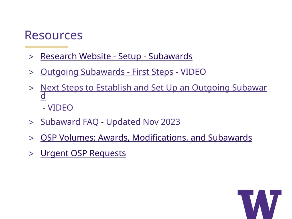 REMINDERS: Award Setup & Modification Requests - slide 34 of 42