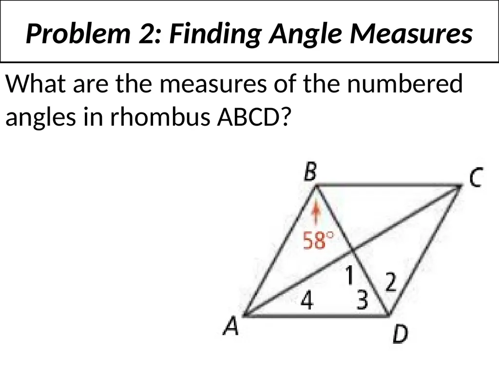 6-4 Properties of Rhombuses, Rectangles, and - slide 7 of 10