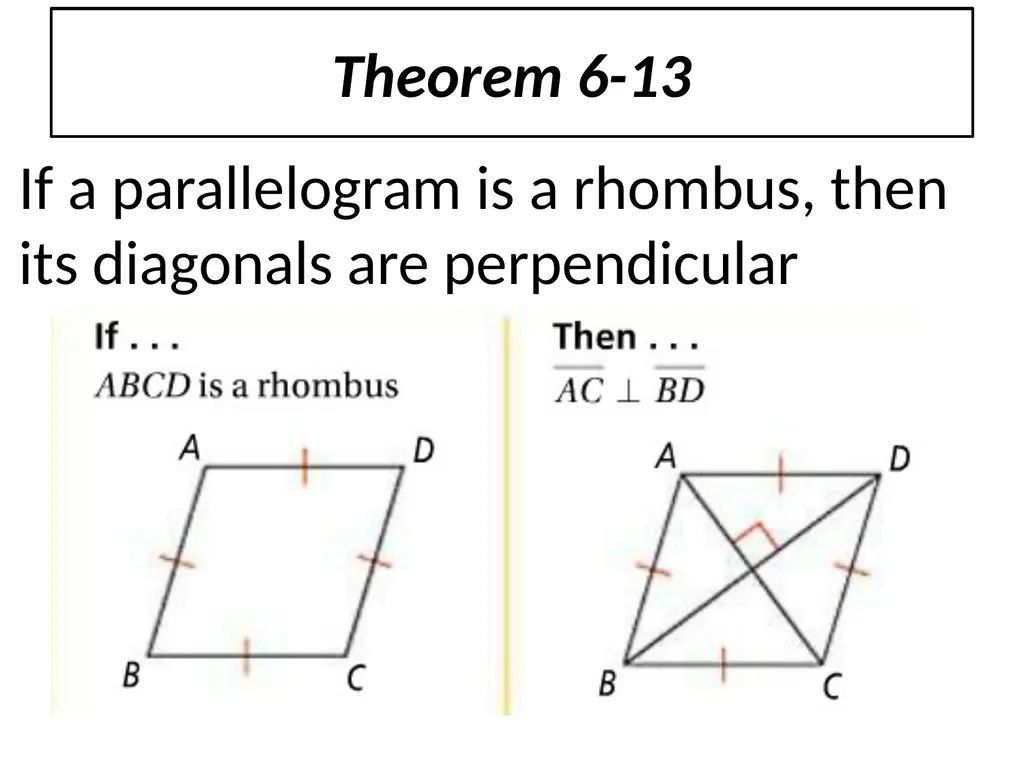 6-4 Properties of Rhombuses, Rectangles, and - slide 5 of 10