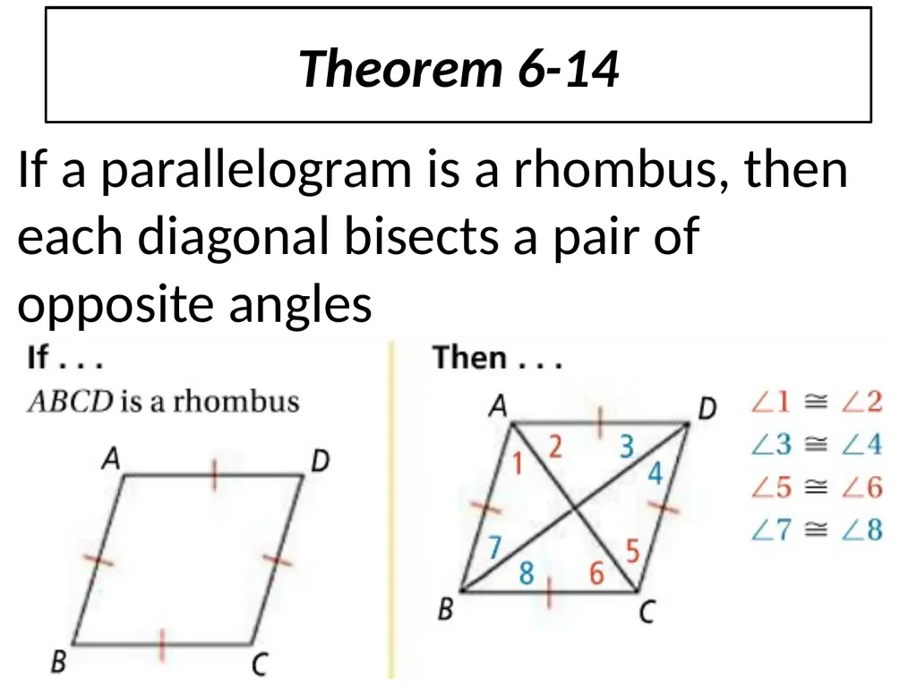 6-4 Properties of Rhombuses, Rectangles, and - slide 6 of 10