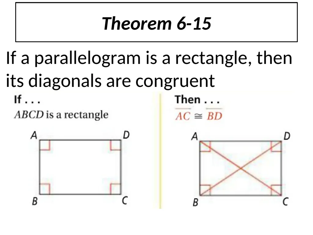 6-4 Properties of Rhombuses, Rectangles, and - slide 9 of 10