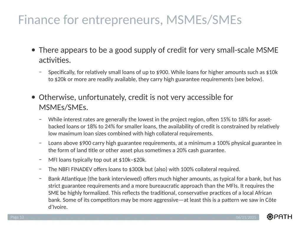 Benin Finance Scan Analysis Sanitation Service - slide 13 of 25